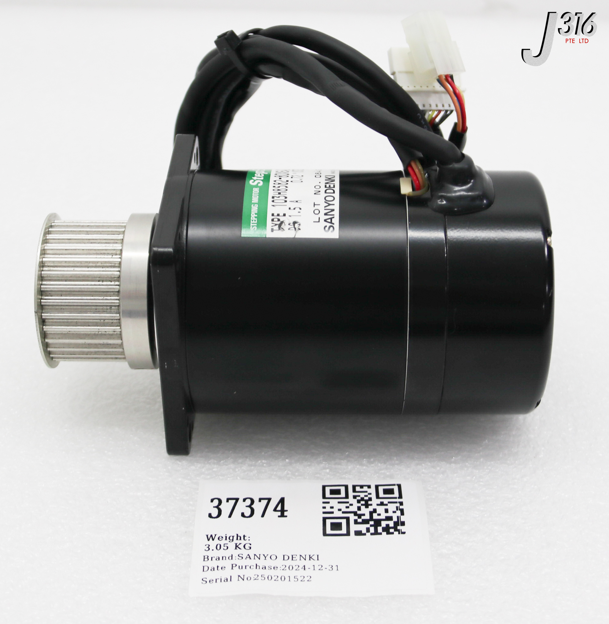 B*S 37374 SANYO DENKI STEP MOTOR, STEPSYN, 0.72 /STEP 103H8582-80XE42